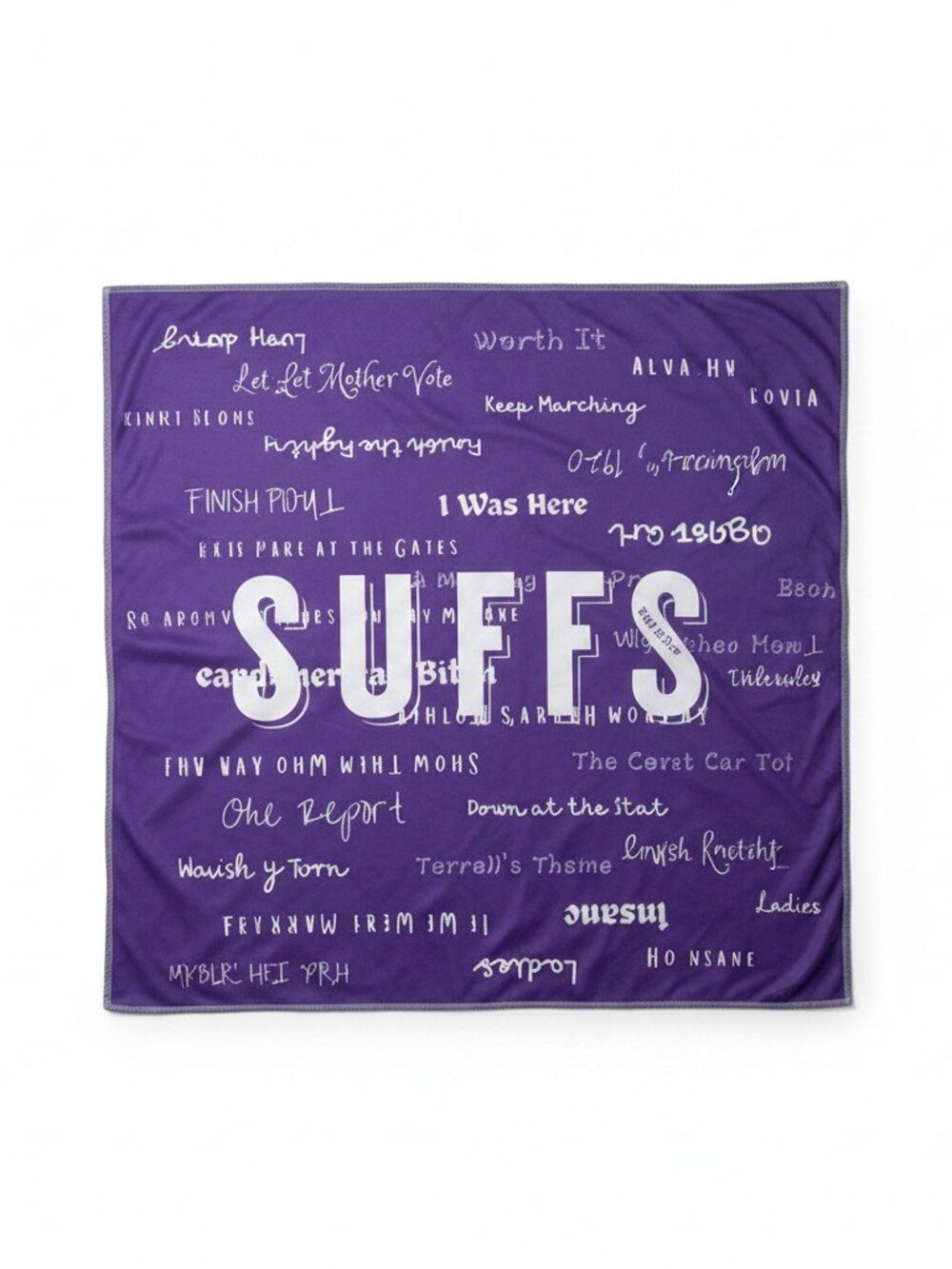 Suffs‎ The Musical Broadway Souvenir Purple Graphic Tapestry Banner Merch